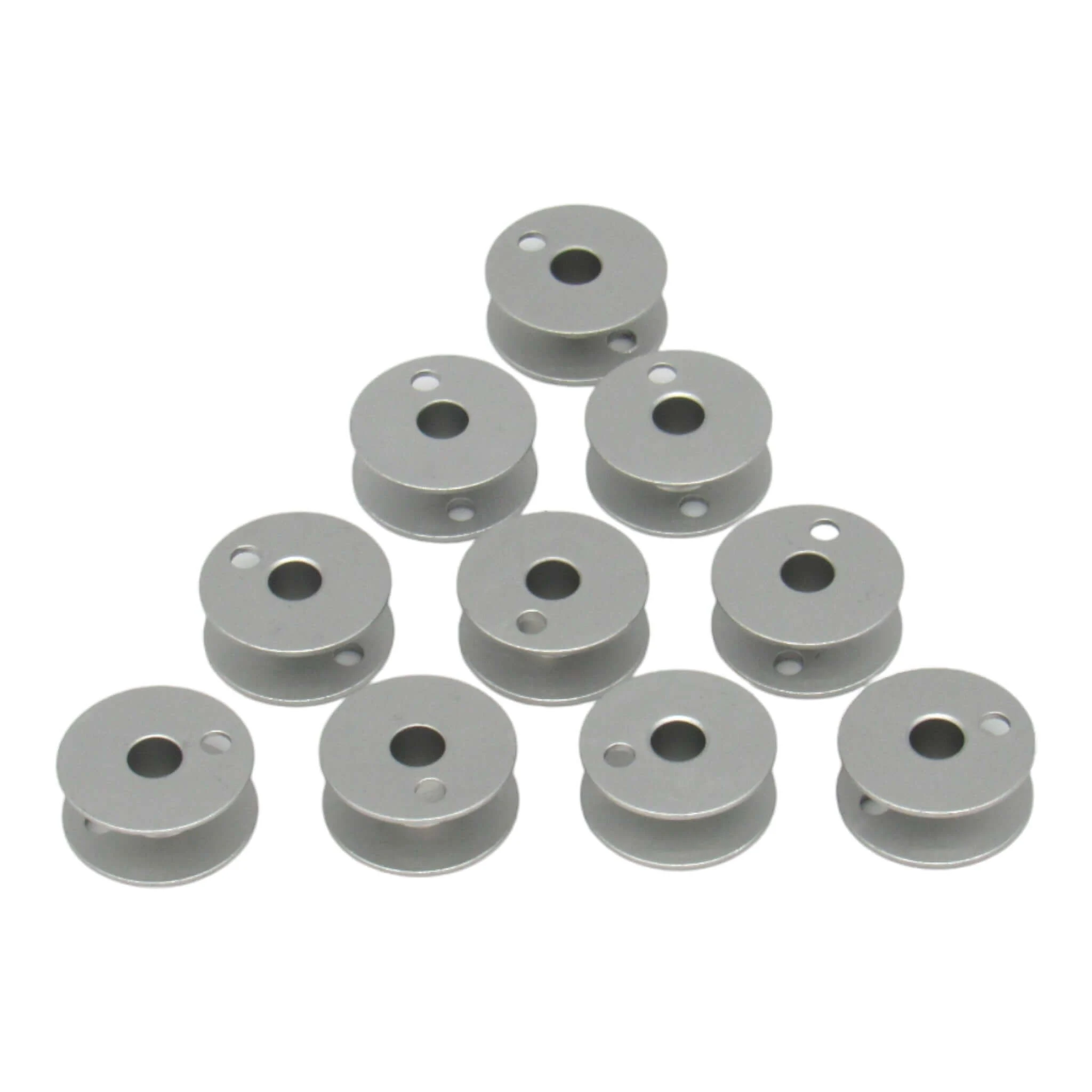 (10) Aluminum One Piece Bobbins - Singer Sewing Machine Part # 244750