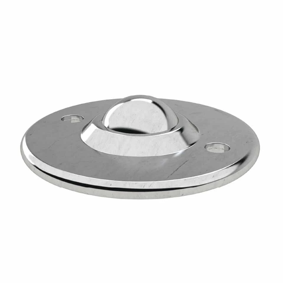 15.8 mm Stainless Steel surface mounted ball transfer unit 2 hole fitting dish