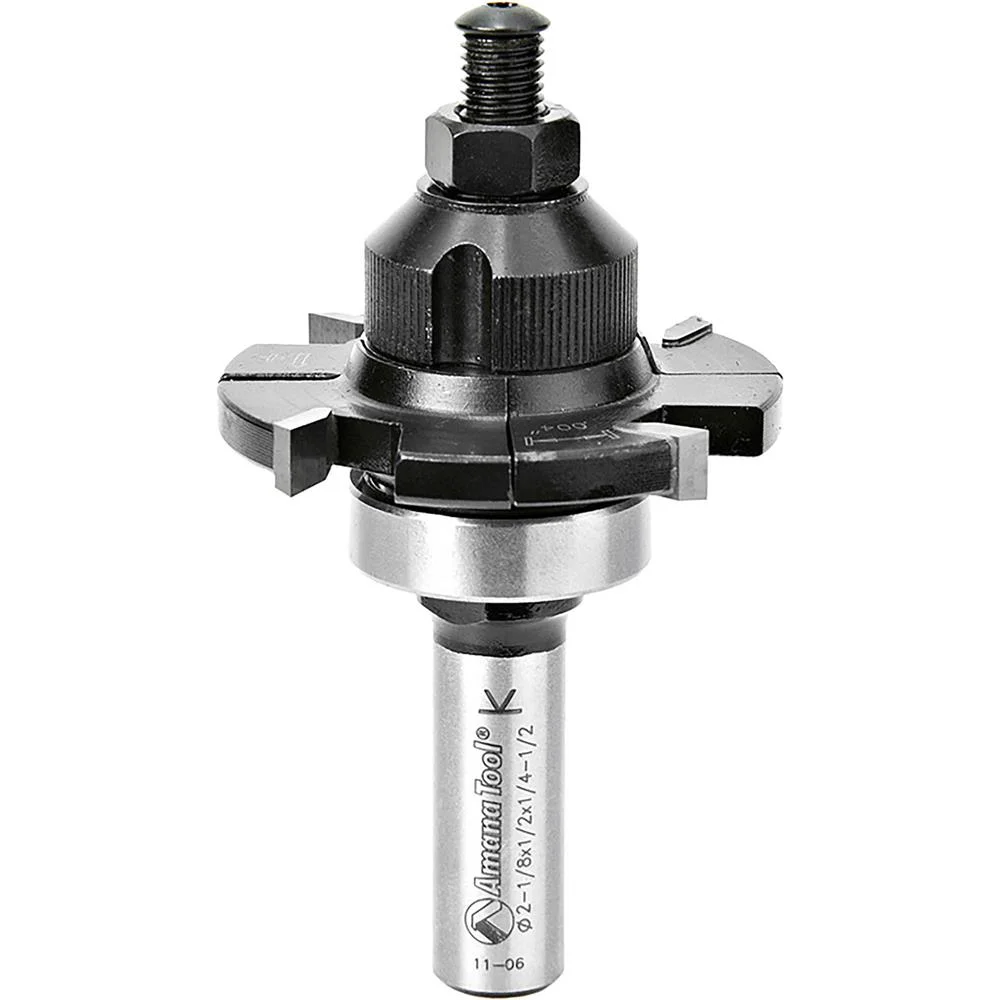 Amana T32922 - 4 Wing x 2-1/8" x 1/4" - 1/2" x 1/2" Shank E-Z Dial Slot Cutter