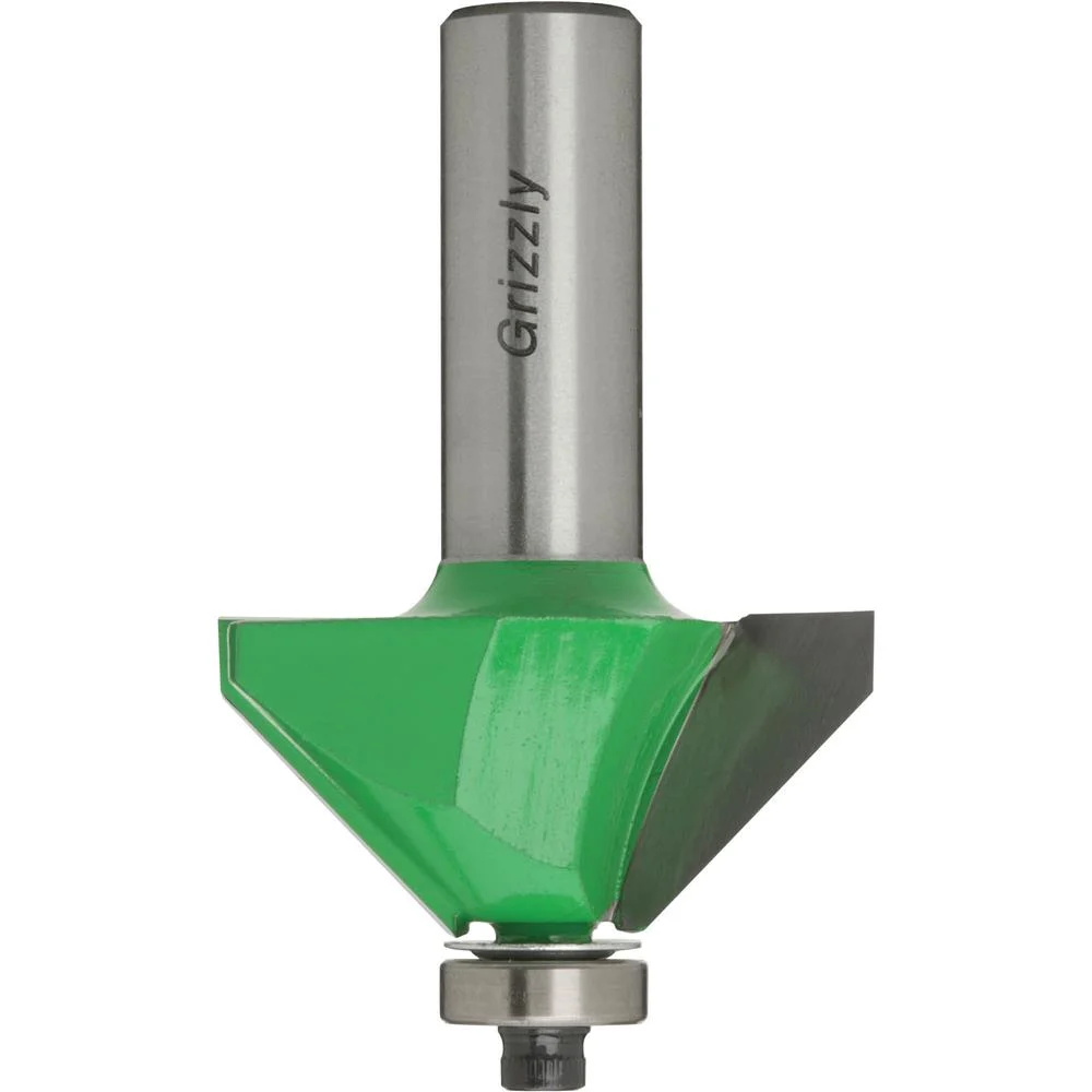 Grizzly C1133 - 45 Chamfer Bit, 1/2" Shank, 1-5/8" Dia.