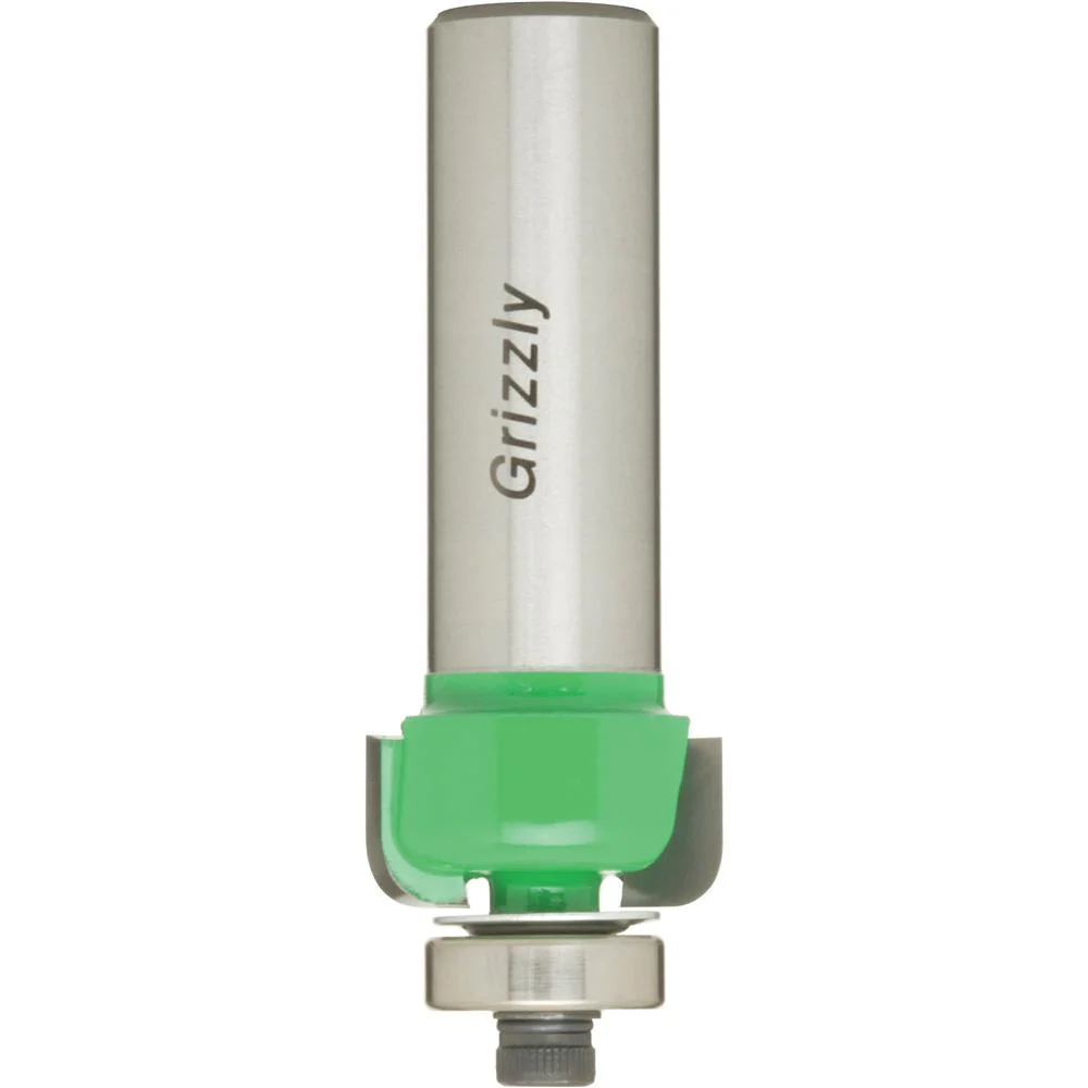 Grizzly C1738 - Anti-Kickback Cove Bit, 1/2" Shank, 1/8" Radius