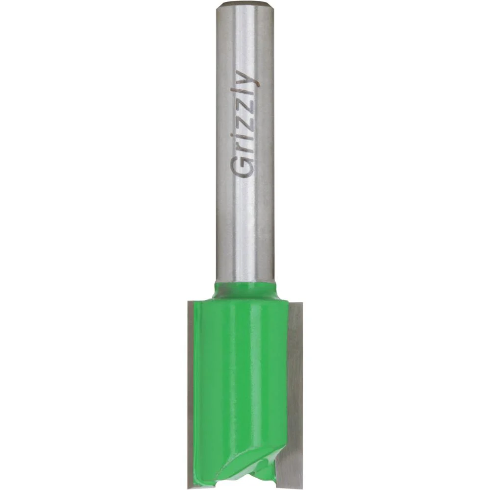 Grizzly C1004 - Double Fluted Straight Bit, 1/4" Shank, 1/2" Dia.