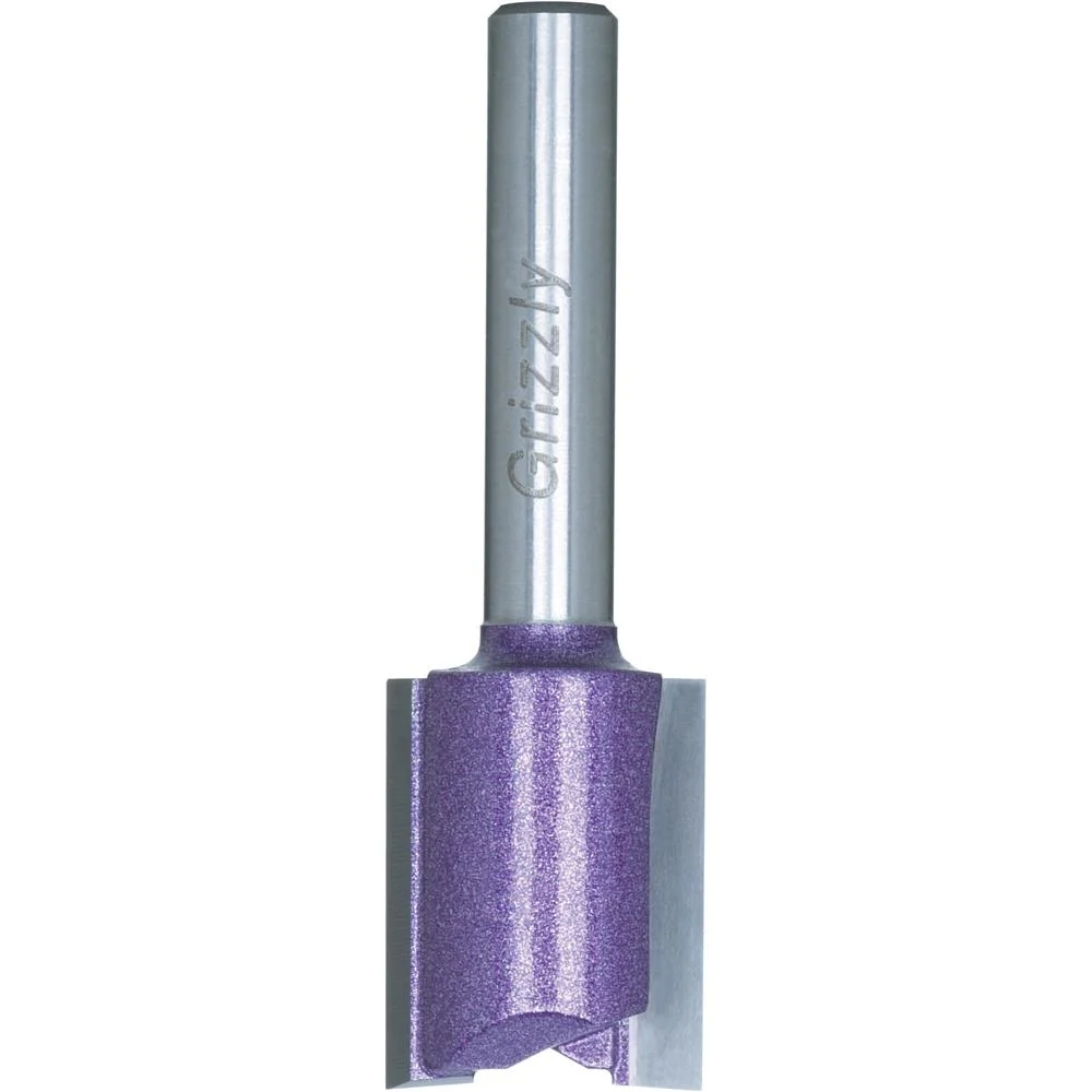 Grizzly C1005Z - 2" Double Fluted Straight Bit, 1/4" Shank, 5/8" Dia.