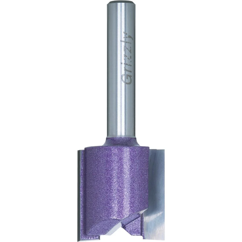 Grizzly C1006Z - 2" Double Fluted Straight Bit, 1/4" Shank, 3/4" Dia.