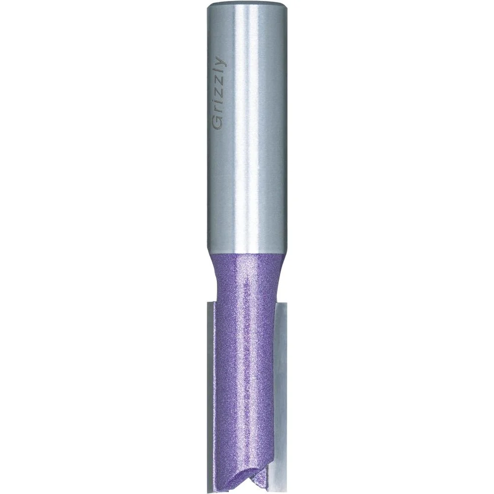 Grizzly C1011Z - 3" Double Fluted Straight Bit, 1/2" Shank, 1/2" Dia.