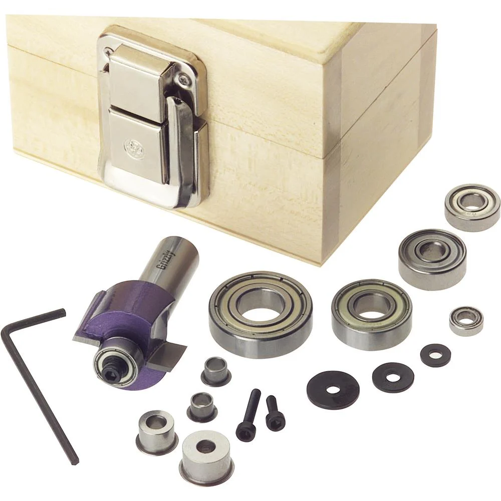 Grizzly H5547 - Deluxe Rabbeting Set 2, 1/2" Shank