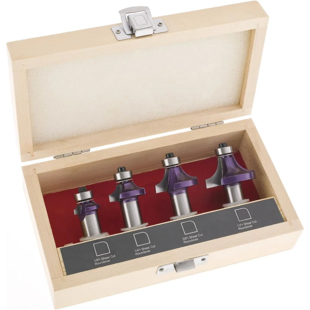 Grizzly H3430 - Roundover 4 pc. Set, 1/2" Shank