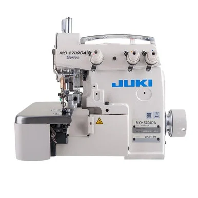JUKI MO-6704DA 3-Thread High-speed Overlock Industrial Serger with Fully Submerged Table and Servo Motor