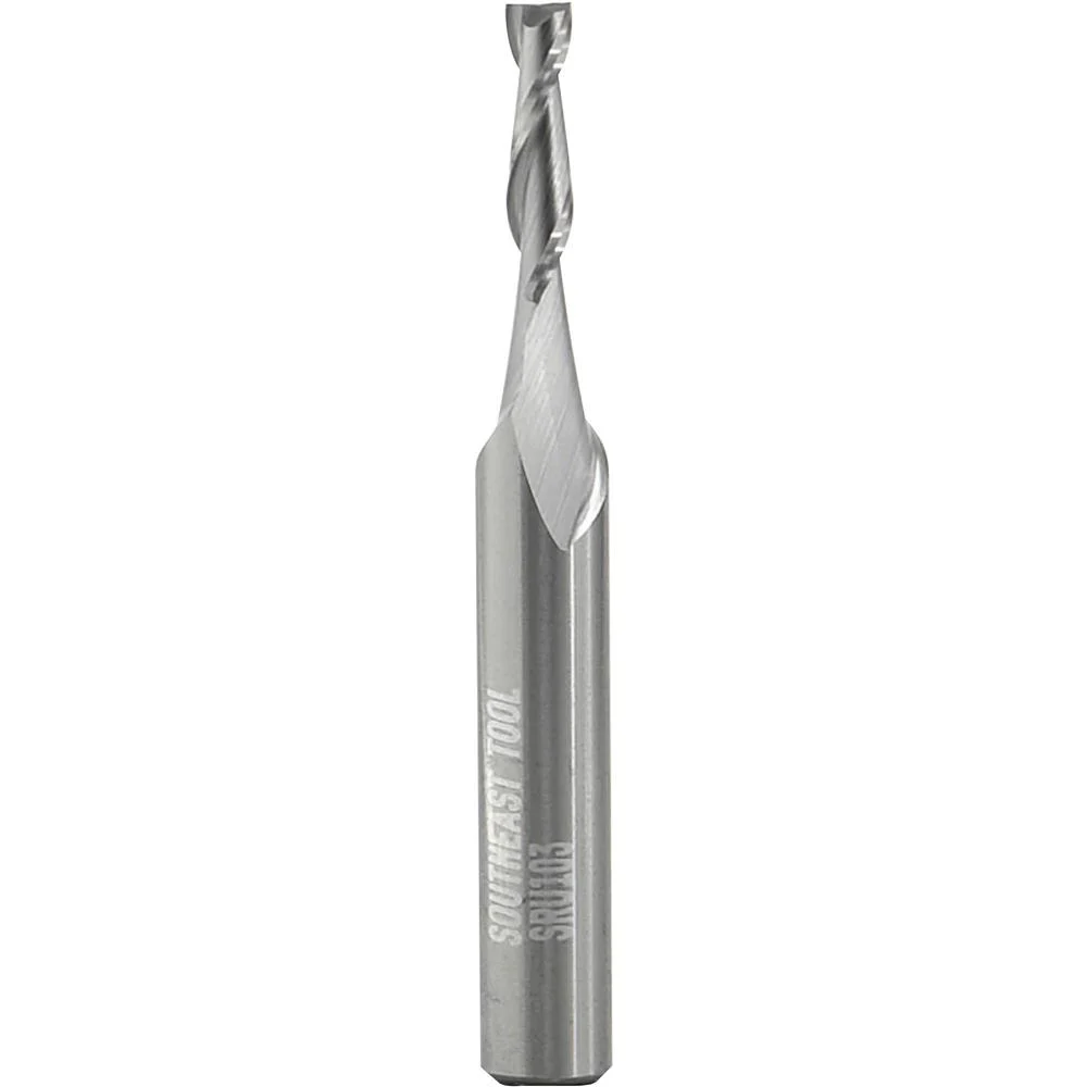 Southeast Tool T30918 - Solid Carbide CNC Spiral Upcut Bit, 1/4" Shank, 1/8" Dia.