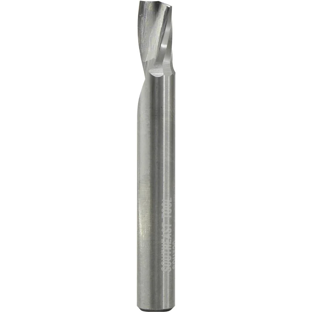 Southeast Tool T30921 - Solid Carbide Hard Plastic CNC Polished "O" Flute Spiral Upcut Bit, 1/4" Shank, 1/4" Dia.