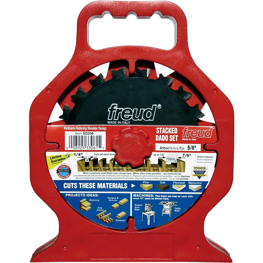 Freud T24400 - 6" x 5/8" 10t Stack Dado Set